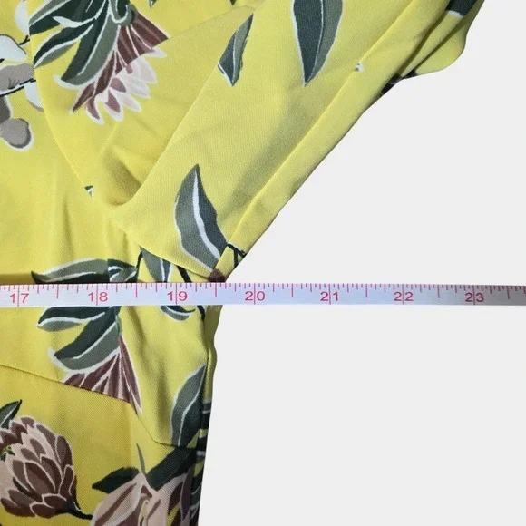 LOFT Boatneck Floral Shift Dress Yellow 10 Cottagecore Spring Garden Brunch NWT - Picture 9 of 12
